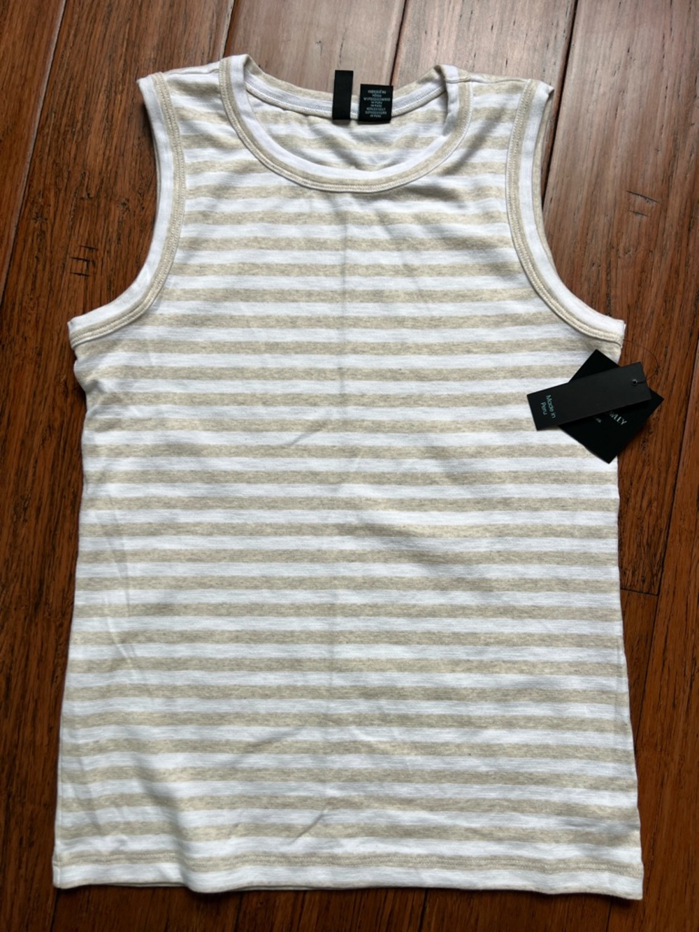 NWT Cynthia Rowley Striped Sleeveless Tank Top sz. Medium